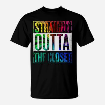 Lgbt Straight Outta The Closet T-Shirt - Monsterry CA