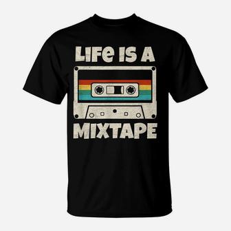 Life Is A Mixtape Retro Cassette T-Shirt | Crazezy