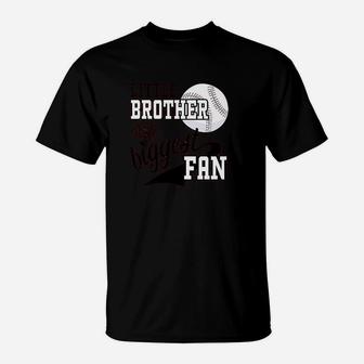 Little Brother And Biggest Baseball Family Fan T-Shirt | Crazezy DE