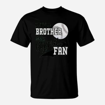 Little Brother And Biggest Fan T-Shirt | Crazezy