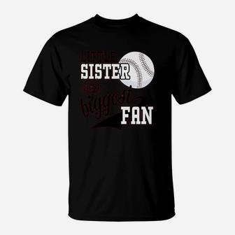 Little Sister And Biggest Fan T-Shirt | Crazezy DE