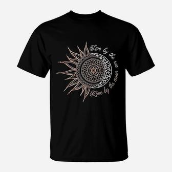 Live By The Sun Love By The Moon T-Shirt | Crazezy