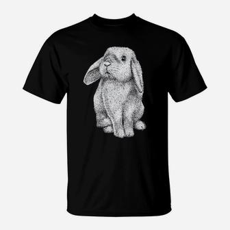 Lop Eared Bunny Rabbit Cute T-Shirt | Crazezy AU