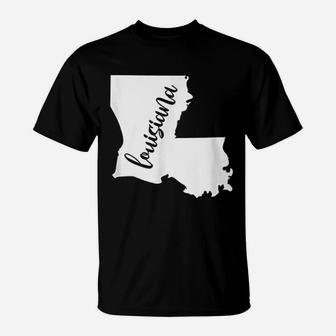 Louisiana Gift Roots State Map Home Love T-Shirt - Thegiftio UK