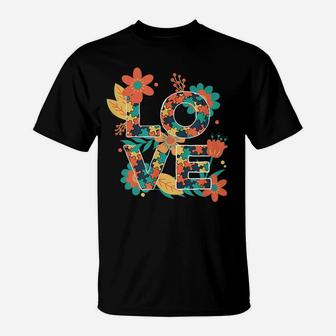 Love Autism Awareness Be Kind Puzzle Pieces And Flower T-Shirt | Crazezy AU