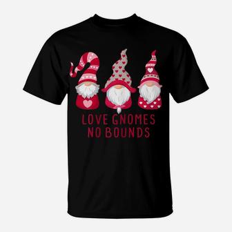 Love Gnomes No Bounds Cute Gnome Valentine's Day Gift Women T-Shirt | Crazezy DE