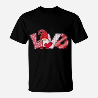 Love Letter With Gnome Design Valentine's Day T-Shirt - Monsterry