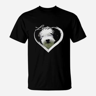 Love Sheepadoodle Old English Sheepdog Poodle Lover Gift T-Shirt | Crazezy AU