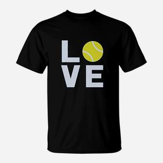 Love Tennis Gift Idea For Tennis Fans Cool Women T-Shirt | Crazezy AU