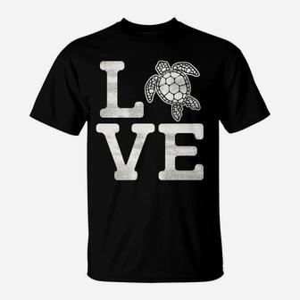 Love Turtles Shirt - Funny Animal Lover Cute Turtle Tshirt T-Shirt | Crazezy