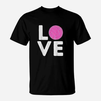 Love Volleyball Lover Volleyball Player Gift T-Shirt | Crazezy CA