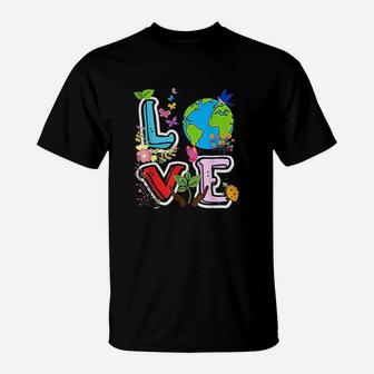 Love World Earth Day Environmental Gift T-Shirt - Seseable