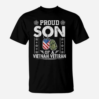 Lovely Proud Son Of A Vietnam Veteran Mom Dad Tshirt T-Shirt | Crazezy