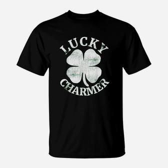 Lucky Charmer Funny St Patricks Day T-Shirt | Crazezy