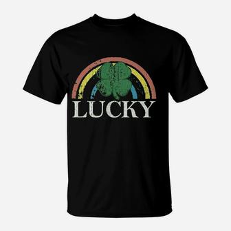 Lucky Shamrock St Patrick's Day Saint Paddy's Rainbow Irish T-Shirt - Thegiftio UK