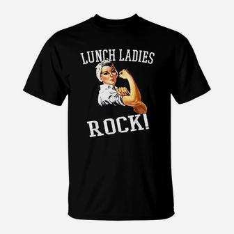 Lunch Ladies Rock Funny Lunch Lady T-Shirt - Thegiftio UK