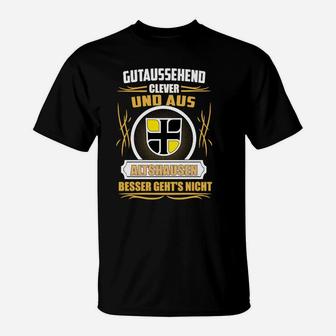 Lustiges Schwarzes Herren T-Shirt mit Spruch und Coolen Grafiken - Seseable