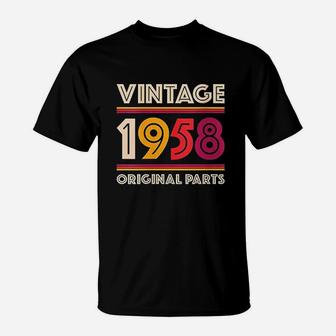 Made In 1958 Years Old Gift Vintage 61St Birthday T-Shirt | Crazezy