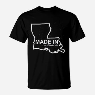 Made In Louisiana Funny Home State Pride T-Shirt - Thegiftio UK