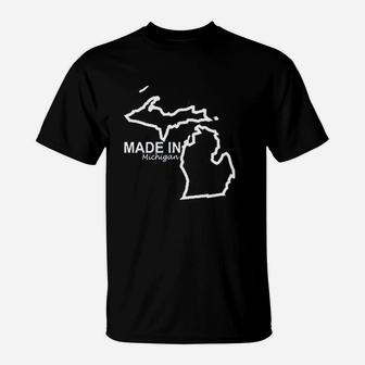 Made In Michigan Cute Home State Pride T-Shirt - Thegiftio UK