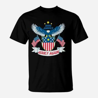 Make America Godly Again Eagle T-Shirt - Thegiftio UK