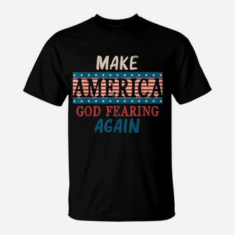 Make America Godly Again Funny Graphic T-Shirt - Thegiftio UK