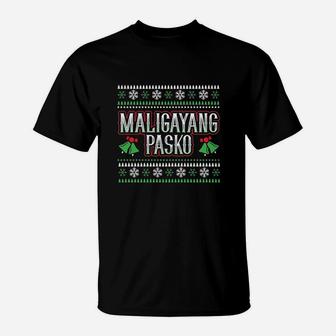 Maligayang Pasko Philippines Merry Xmas T-Shirt | Crazezy DE
