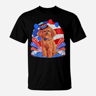 Maltipoo Merica 4Th Of July American Flag Patriotic T-Shirt - Monsterry