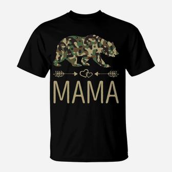 Mama Bear Camo Mother's Day Gift T-Shirt | Crazezy DE