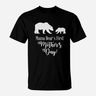 Mama Bears First Mothers Day T-Shirt | Crazezy