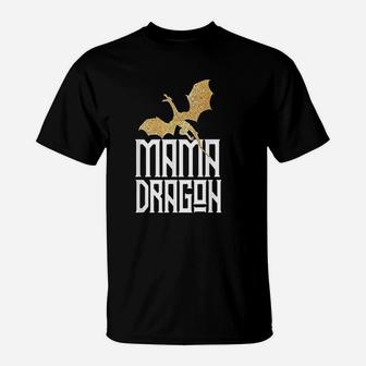 Mama Dragon Gift Matching Family Tribe Mom Mother T-Shirt | Crazezy AU