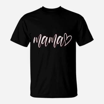 Mama Heart Love T-Shirt | Crazezy
