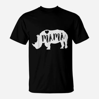 Mama Rhino Rhinoceros T-Shirt | Crazezy AU