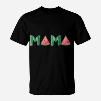 Mama Watermelon Funny Summer Fruit Gift - Great Mother's Day T-Shirt | Crazezy UK