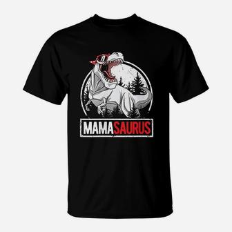 Mamasaurus Mama Dinosaur T-Shirt | Crazezy