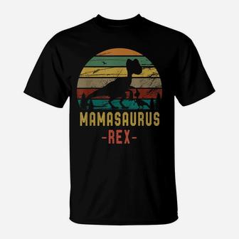 Mamasaurus Rex T Shirt Saurus Mom Mother's Day Gift Tee T-Shirt | Crazezy