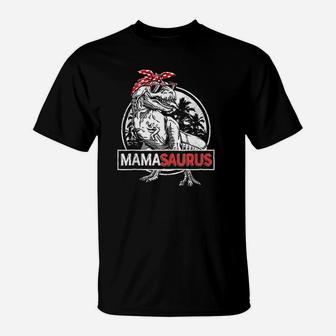 Mamasaurus T Rex Dinosaur T-Shirt | Crazezy