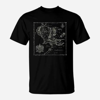 Map Of Middle Earth T-Shirt | Crazezy CA