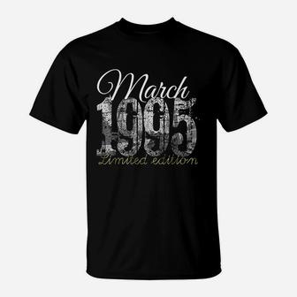 March 1995 26 Year Old 1995 26Th Birthday Gift T-Shirt | Crazezy CA