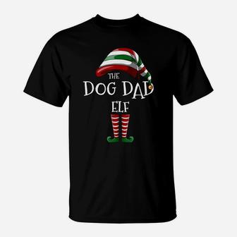 Matching Family Funny The Dog Dad Elf Christmas Group T-Shirt | Crazezy DE