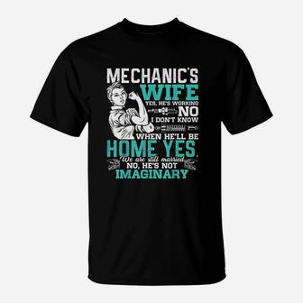 Mechanics Wife Women Anniversary T-Shirt | Crazezy