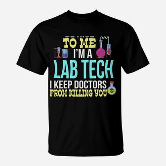 Medical Lab Tech Funny Laboratory Technician Christmas Gift T-Shirt | Crazezy