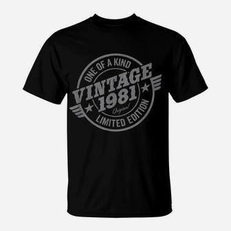Mens 40 Year Old Car Lover Vintage Classic Car 1981 40Th Birthday T-Shirt | Crazezy UK