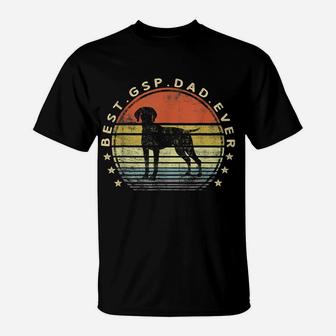 Mens Best Gsp Dad Ever Dog Lover Owner German Shorthaired Pointer T-Shirt | Crazezy