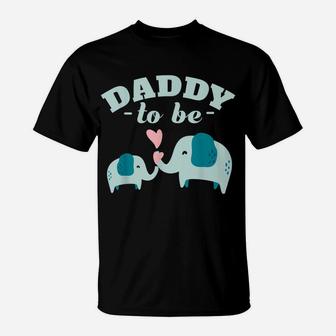Mens Boy Elephant Baby Shower Dad To Be T-Shirt | Crazezy AU
