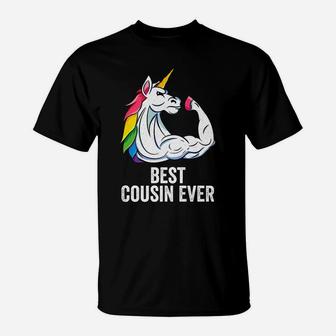 Mens Cute Unicorn Best Cousin Ever Apparel, Cousincorn T-Shirt | Crazezy