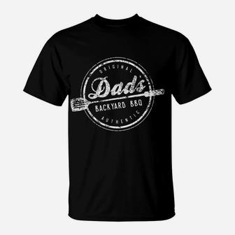 Mens Dads Backyard Bbq Shirt Grilling Cute Fathers Day Gift T-Shirt | Crazezy