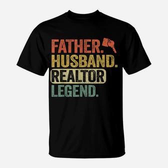 Mens Father Husband Realtor Legend Men Funny Real Estate Agent T-Shirt | Crazezy DE