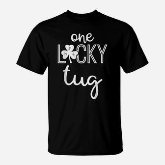 Mens Funny One Lucky Tug Shirt St Patricks Day Mens T-Shirt | Crazezy