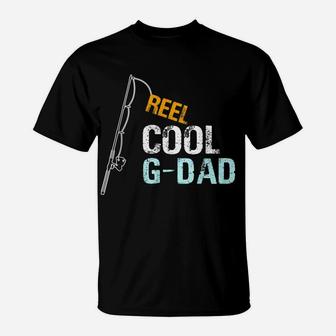 Mens Gift From Granddaughter Grandson Reel Cool G-Dad T-Shirt | Crazezy CA
